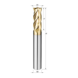 CARBIDE END MILL VARIABLE HELIX 4F 5/8″ WITH G-PLUS 5 COATING