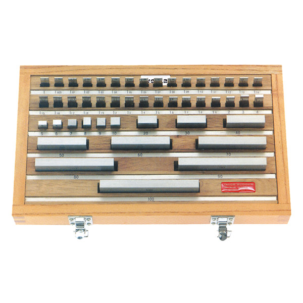 81-Piece Rectangular Gage Block Set - AS-1 Grade With NIST Certificate (0.05-4 Inch)