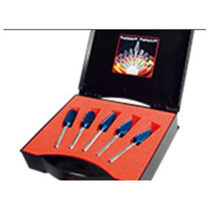 Rotary burrs kit, Ø 12 mm, shank 6 mm, HP-3-CUT, BLUE-TEC-coated