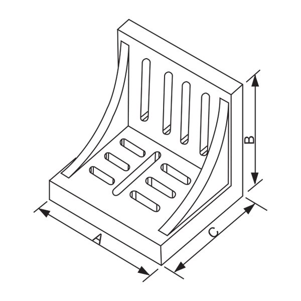 right angle plate drawing